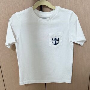 Vineyard Vines White Tee with Navy Emblem
